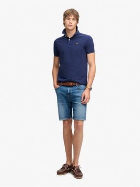 Superdry Vintage Straight Denim Shorts / Jorts, Mid Wash Blue – Men’s Size 30